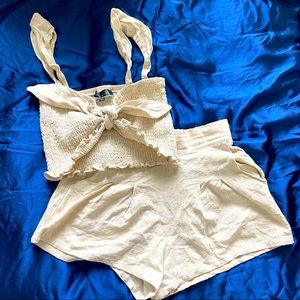 Two piece linen outfit